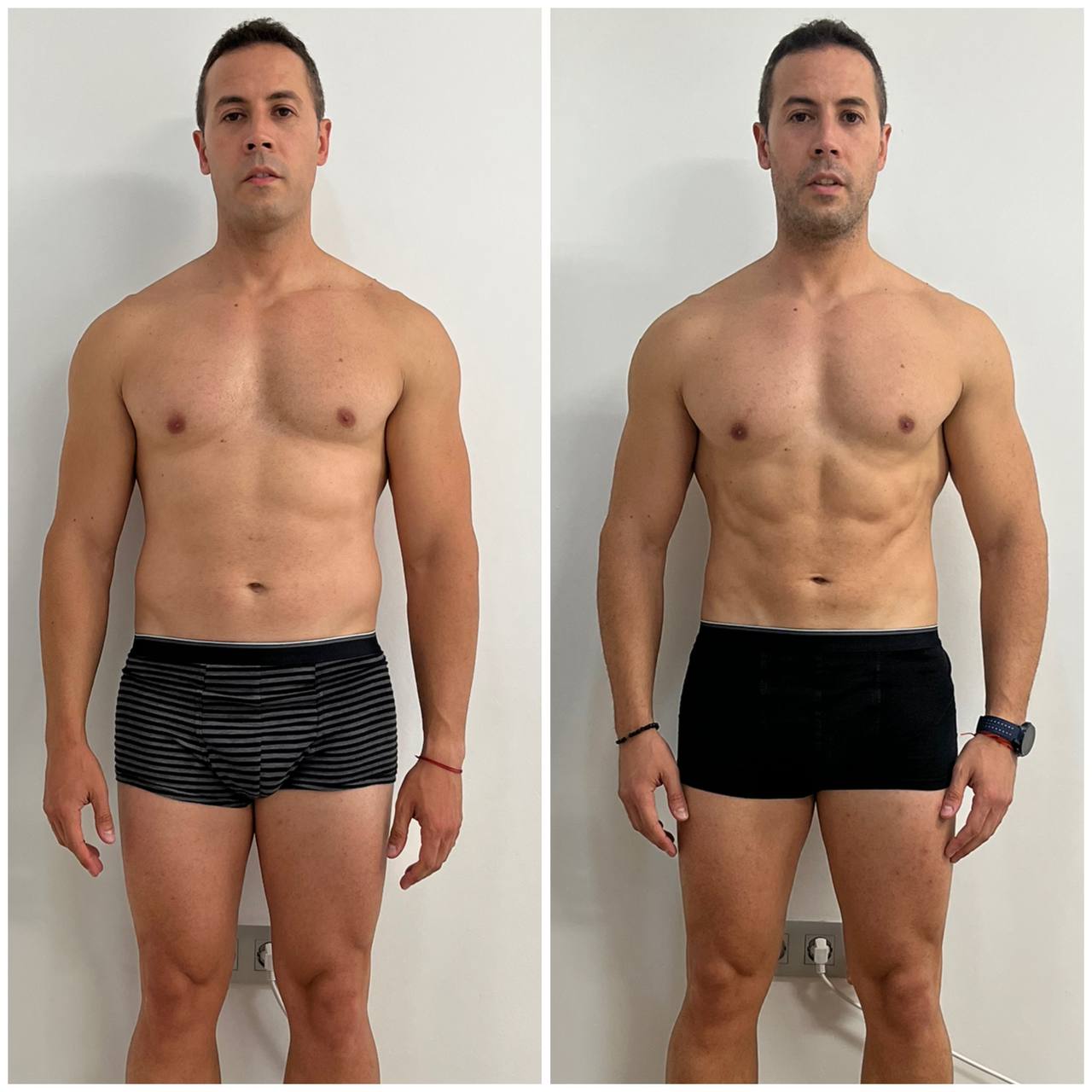 Transformación antes y después